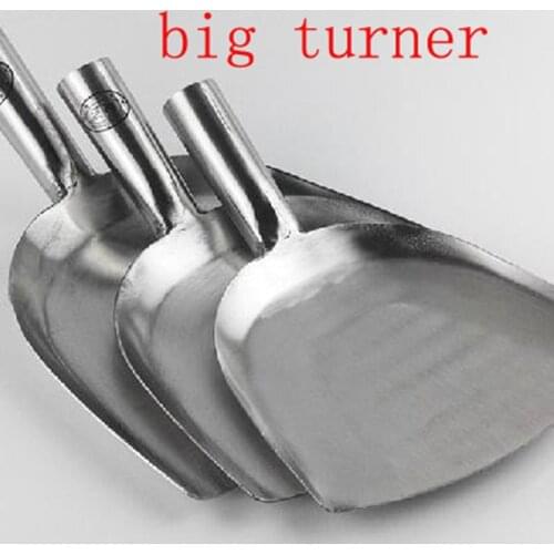Stainless steel turner cooking tool long handle Restaurant Chef big turners spatula utensil wok large shovel kitchen accessories