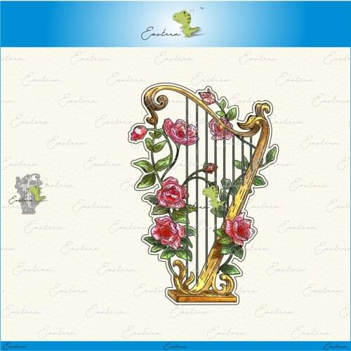 Harp metal cutting dies 2021 new diy molds Scrapbooking Paper Making die cuts crafts