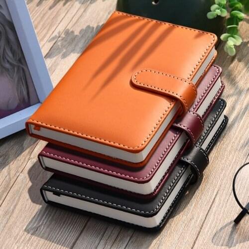 Fashion High Quality A6 Agenda 2021 Pu Leather Simple Office Squared Notebooks Monthly Planner Personal Diary books nice