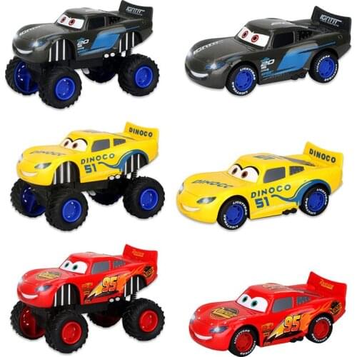 Original Cars3 Alloy Big Wheels Sound and Light Mcqueen Cruz Ramirez Jackson Car Model Metal Diecast Children Toy Birthday Gift