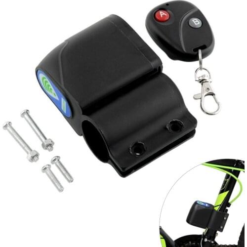 Anti-Theft Bike Lock Cycling Security Lock Wireless Remote Control Vibration Alarm 110dB Bicycle Anti-Theft Alarm Bicycle Access