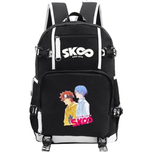 Backpack Anime SK8 The Infinity Backpacks Harajuku Bag Men Laptop Bagpack Rugzak USB School Bags for Teenager Daily Rucksack
