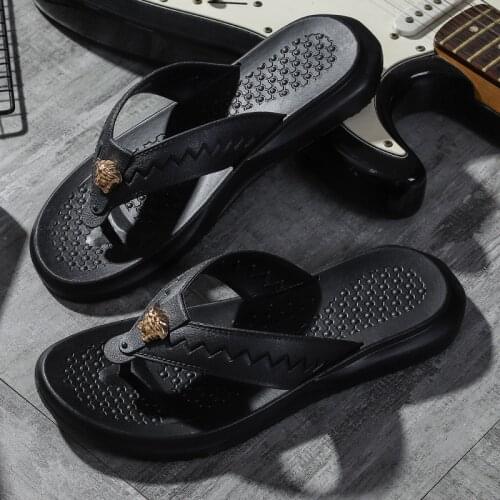 2021 Summer Non-slip Flip Flops Men Summer Beach Slippers Men Fashion Breathable Casual Men Slippers Summer Outdoor TUX316