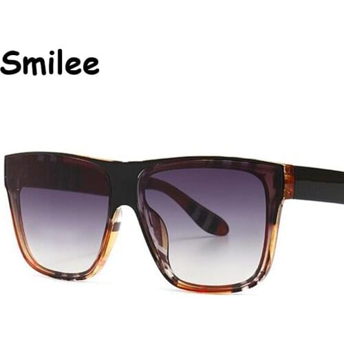 Vintage oversized sunglasses women 2020 unique gradient big frame Scottish stripes print Square Sunglasses female shades oculos