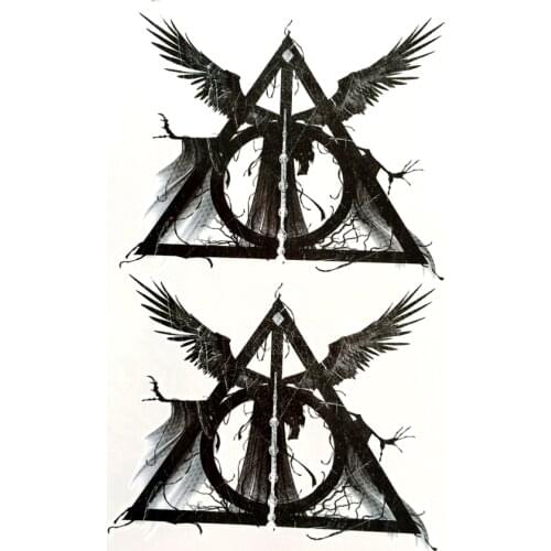 The Devil Lucifer Comes Waterproof Temporary Tattoos men devil seal Fake Tattoo body art tatoo sleeve men tattoos designs