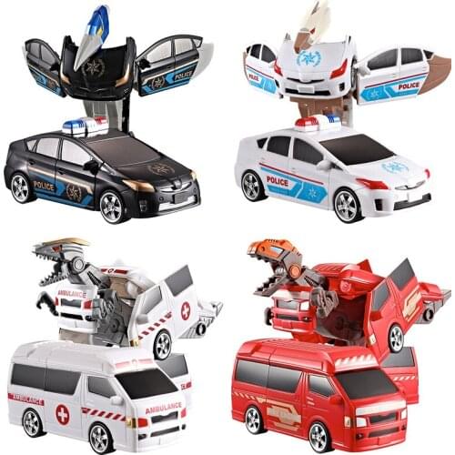 Transformation Dinosaurs Jurassic machine armor metamorphosis puzzle robot Tyrannosaurus Rex automobile man Action Figures Toys