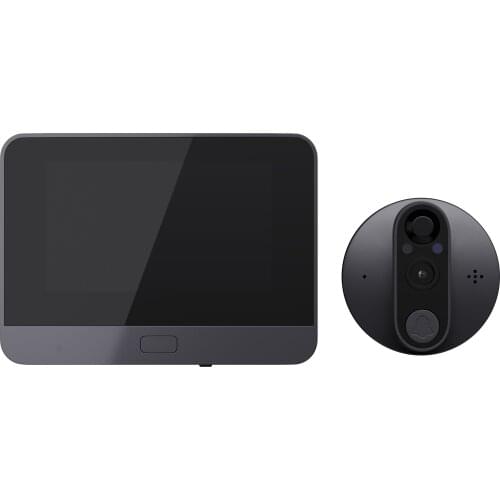 4.3" LCD screen Monitor 24H PIR Tuya Smart Life WiFi Door Bell With 720P 110°Camera Video Peephole For Door Access