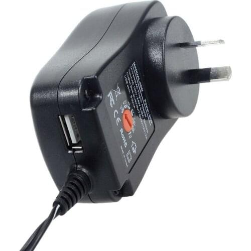 1PCS 30W Universal AC AU Plug in Power Adapter 3v 4.5v 5v 6v 7.5v 9v 12v 2.5A charger with 6pieces tip Switching power supply