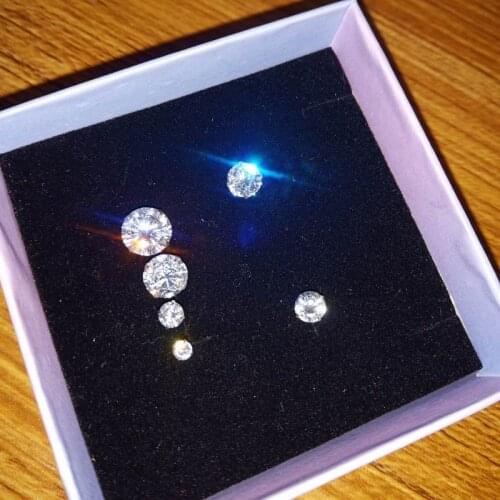 3mm to 8mm Zircon Stud Earrings For Women Girls Classic New Jewelry Chic Simple Small pendientes Bijoux Wholesale