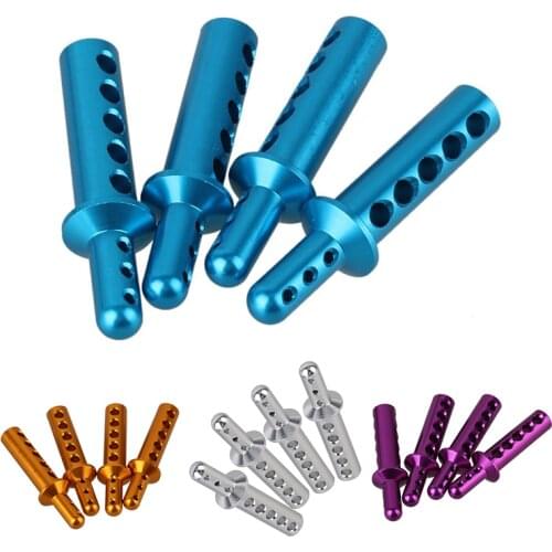 4pcs 108037(08007) Aluminum Alloy RC 1:10 Silver Body Post Mounts for HSP 94108 94111 94188 Car