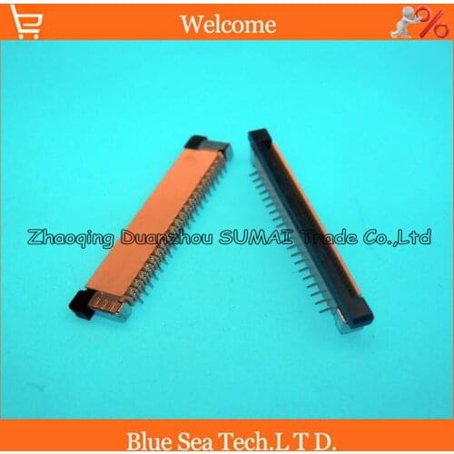 40Pin Erect SMD type Staggered Pin FPC/FFC 40 Pin 0.5mm cable connector socket for LCD screen of DVD/GPS/MP3/PDA/Phone ect