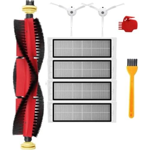 Promotion!Accessories Kits for Xiaomi Roborock S50 S51 E25 S5 S6 Roborock Robot Vacuum Parts Filter Side Brush Roll Brush