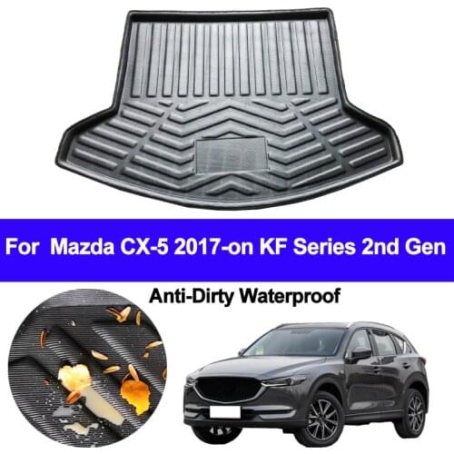 Car Auto Rear Trunk Mat Cargo Tray Boot Liner Carpet Protector Floor Pad Mats For For Mazda CX-5 CX5 2017 2018 2019 KF Series
