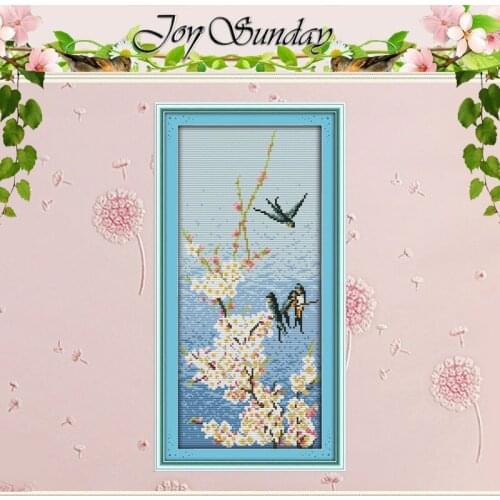 Free Ship Swallows Counted Cross Stitch Handmade 11CT 14CT Cross Stitch animals Cross-Stitch Kit Embroidery for Needlework