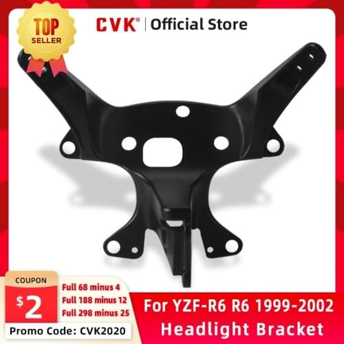 CVK Headlight Bracket Motorcycle Upper Stay Fairing For YAMAHA YZF 600 R6 1999 2000 2001 2002 YZF-R6 99 00 01 02 Parts
