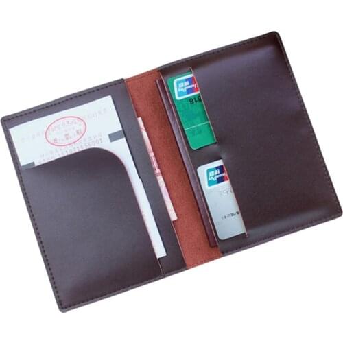 Designer Soft Leather Men Passport Cover Split Leather Business Passport Holder Pasport Passport case
