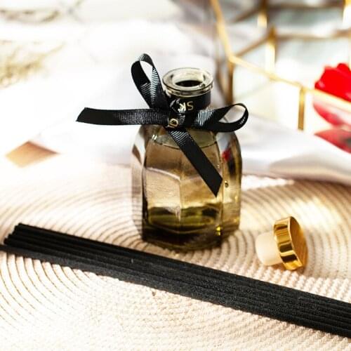 120ml Indoor Aromatherapy Essential Oil Of Dried Black Rattan Party Home Decoration Reed Diffuser Sticks Relaxing Fragrance