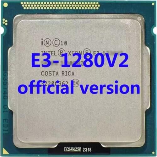 E3-1280V2 Intel Xeon E3 1280V2 CPU Processor 3.6Ghz/4.0Ghz 4-Core 8MB Cache 69W LGA1155 Official Version For B75/H61 Motherboard