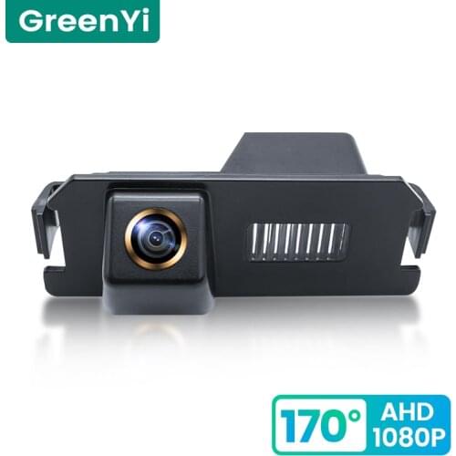 GreenYi 170° HD 1080P Car Rear View Camera for Hyundai I10 I20 I30 Rohens Solaris Genesis Coupe Elantra Verna Night Vision AHD