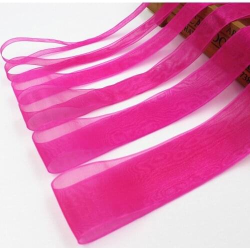 Hs027, Free Shipping 5yards Net solid color organza ribbon De Noce Decorations Decoration Crafts, DIY Materials By Hand