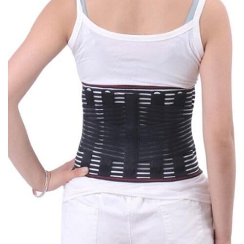 Women Men Adjustable Elstiac Waist Support Neoprene Disc Herniation Muscle Strain Spine Back Brace Lumbar Posture Corrector Belt
