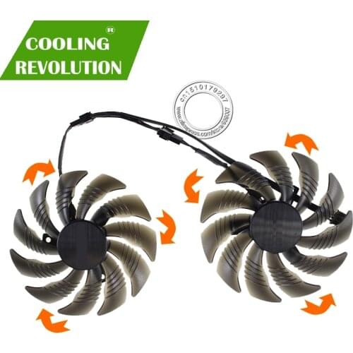 88MM PLD09210S12HH T129215SU Video Card Fan Cooler for GIGABYTE GTX 1050 1060 1070 Ti GV-RX570 580 AORUS RX 470 480 R9 380X Fan