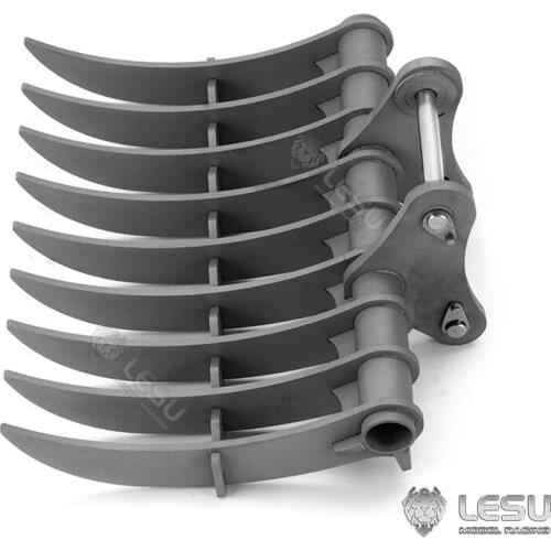 LESU Metal Scraper Rake Bucket for RC Hydraulic C374 Carter Excavator TH17212-SMT3