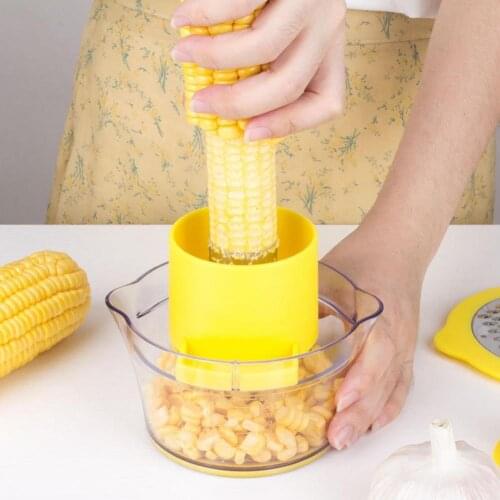 Multifunctional Corn Stripping Tool Corn Stripper Manual Corn Stripping Tool Kitchen Corn Thresher Peeler Shredder Garlic Press
