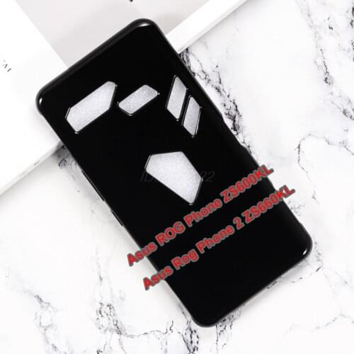 Soft Black TPU Case For Asus Rog Phone 2 II ZS660KL Silicon Case Phone Shell on Caso para Asus ROG Phone ZS600KL Back Cover etui