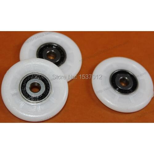 Nylon plastic guide wheel bearing embedded 625RS size 5*35*5mm
