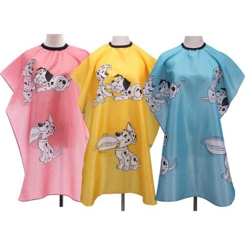 Hairdressing Children Cartoon Cape Gown Waterproof Kid Hair Cutting Dyeing Manteau Apron Wrap Clothes Home Barber Styling Tools