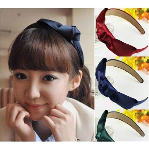 Top Knot Turban Headband Print Style Elastic Hairband Hair Accessories No Slip Stay on Knotted Head band Women