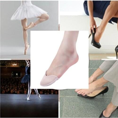 Dance Toe Protect Forefoot Pads For Women High Heel Shoes Sore Anti-slip Half Yard Insole Pain Relief Toes Insert Pad