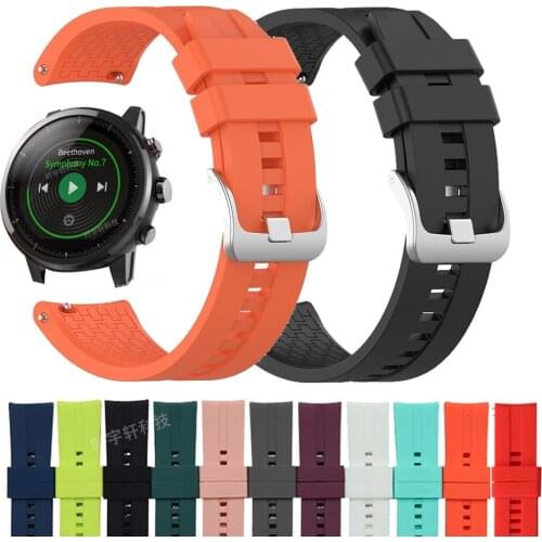 Watch Band For Amazfit GTR 47mm Smart Watch 22mm Bracelet Wrist Strap For Xiaomi Huami Amazfit Pace/Stratos/2 Stratos/Stratos 3