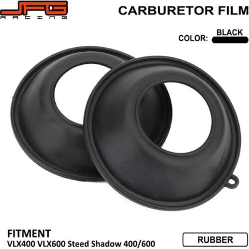 Motorcycle 2PCS Carburetor Film Diaphragm Rubber Carburetor Vacuum Membrane For HONDA VLX400 VLX600 Steed Shadow 400 600