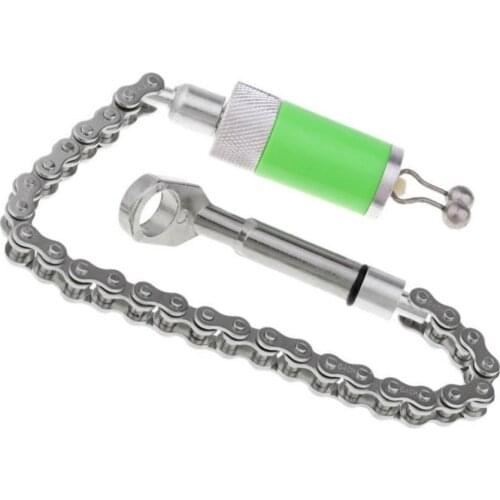 Stainless Steel Fishing Swinger Chain Carp Indicator Ring Bell Bite Alarm