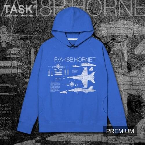 USA FA18B Hornet fighter missile weapon printed Men hooded sweater cotton casual harajuku sportswear Spring Autumn Hoody Popular