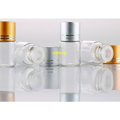 2000pcs/lot 8g Essential Oil Glass bottle With Plug insert 8ml sample Vial Container Eye cream massage Refillable bottles