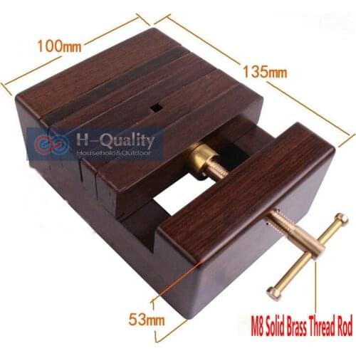 Seal Cutting Clamp Tool Luxury Indonesia Ebony+Pure Copper Wearproof Carpenter Woodworking Tool Table Bench Vise Vice