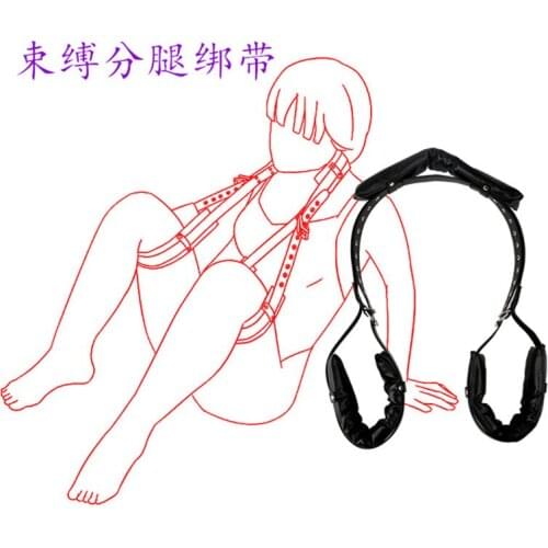 Adult Slave BDSM Bondage Leather Handcuff Sex Toys Woman Couples Fetish Cuffs Split Thigh Restraint Strap Sex Assist