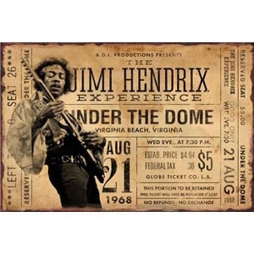 YOMIA Metal Signs Vintage Classic Rock Posters Tin Signs Metal Posters Wall Picture Prints Decorations Pub Home Bar Painting