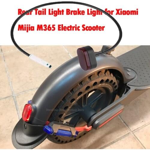For Xiaomi M365 Electric Scooter Rear Tail Light Stoplight Brake Light Taillight Rear Fender Lamp Brake Safety Warning Tail Part