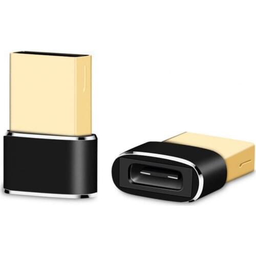 Charger Adapter Charging Data Transmission 2 in 1 USB A to Type-c Female Converter for Mobile Phone