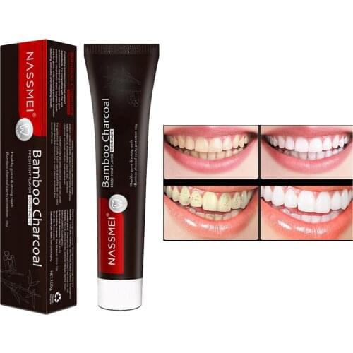 Activated Charcoal Toothpaste Polishes Teeth Freshens Breath Stain Remover