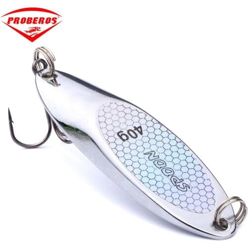 1Pcs Metal Spoon Sequin Baits Fishing Lure Silver Hard Bait Artificial Bass Paillette Steel Hook Tackle Lures