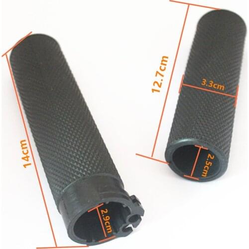 2pcs Black 1'' Motorbike Antiskid Handlebar Grips Fit Glide 883 1200 X 48