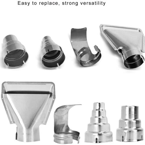 4pcs Heat gun nozzle hot air gun nozzles for building hair dryers spoon reflector scraper cone glass protection nozzle diameter