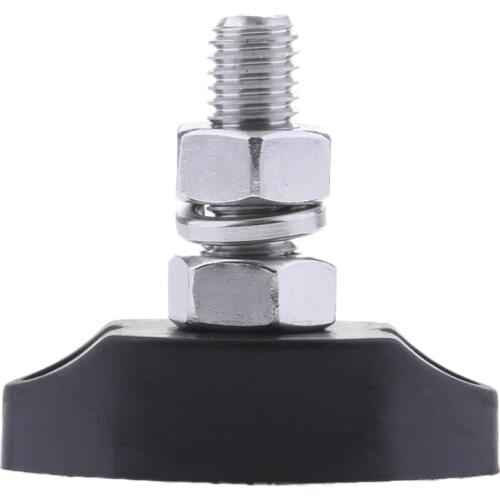 6mm Stainless Steel Single Stud Power Junction Block - Red & Black Good Wear Resistance Much Safer