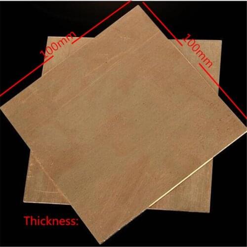 99.9% Copper Cu Metal Sheet Plate Nice Mechanical Behavior and Thermal Stability 100x100x1mm 1pcs