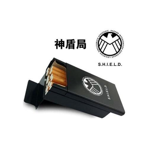 Aluminum Alloy thin black metal cigarette case of men and women automatically play the cigarette smoke shell box cover